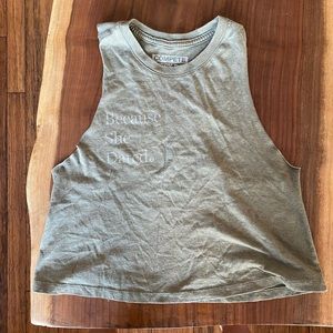 “Because She Dared” tank top; Compete Every Day brand